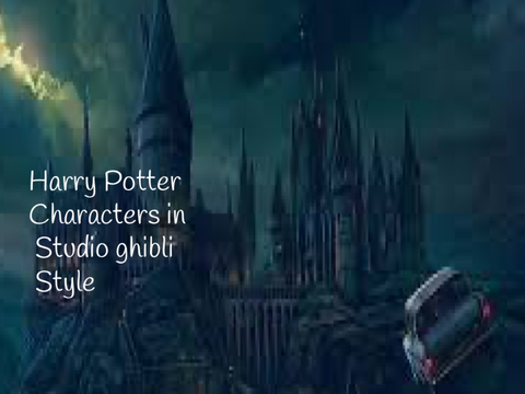 Harry Potter characters in Studio Ghibli style