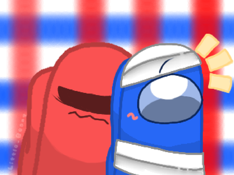 Red deserve some rest ( alternate ) red x blue ART!!!