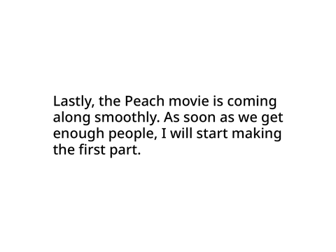 Just a couple updates