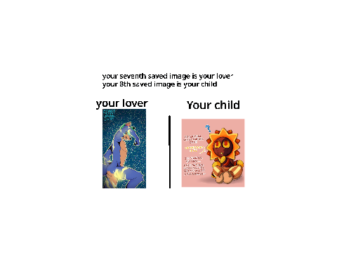 Your 7th saved image is your lover and your 8th saved image is your child remix