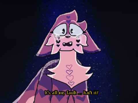 “it’s all my fault… isn’t it?“ 