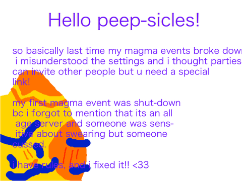 Fixed Magma event!
