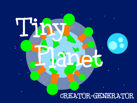 Tiny planet generator-creator