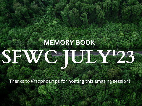 SFWC memory book contest entry