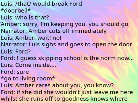 Cyclist S4 Script #20 Amber's lines