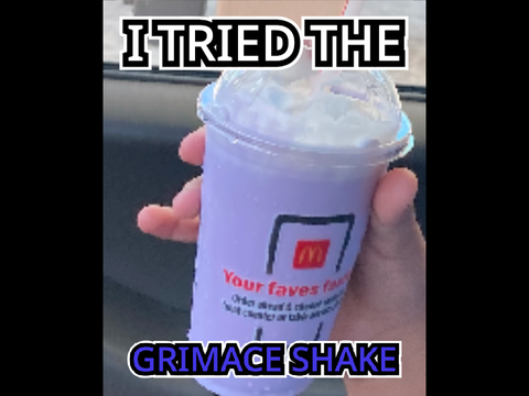 I actually tried the Grimace Shake