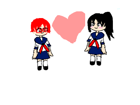 INFO CHAN X YANDERE CHAN SHIP!!!!!
