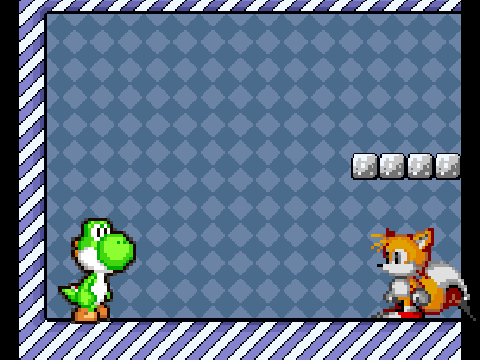 Add yourself fighting in SMW Bounus