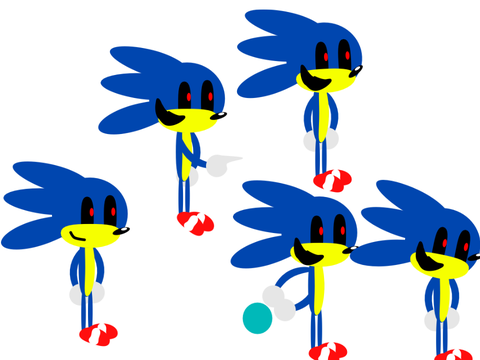 Sonic.exe sprite for sonic.exe rampage song1