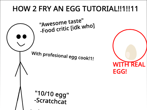 How 2 fry an egg tutorial!!1!!11