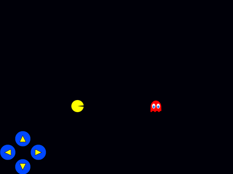 Pacman HD with mobile controls