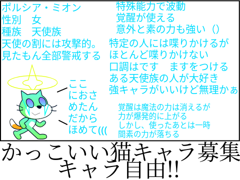 かっこいい猫アニメキャラ7人出させます remix