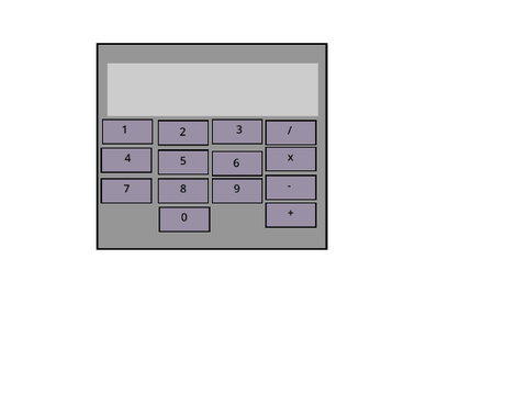 calculator (only 1 digit numbers) 