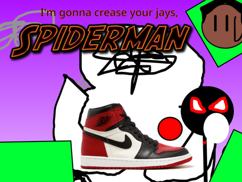 Spider man hates creased jays… #animations #Shorts