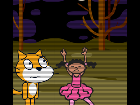 add yourself walking in the woods with scratch cat remix