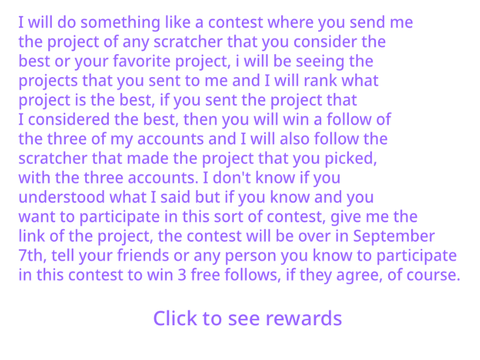 Best project sort of contest