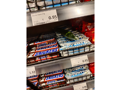Nahh who let the cucumber in the sweet section