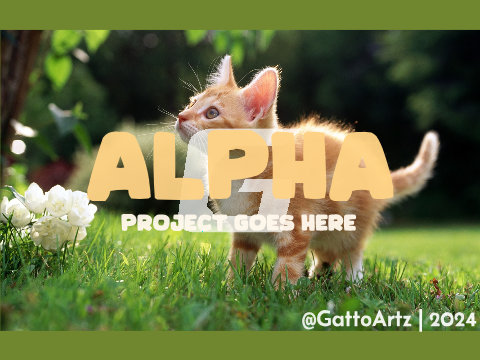 Logo&Alpha for @GattoArtz