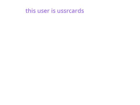 This user is Ussrcards