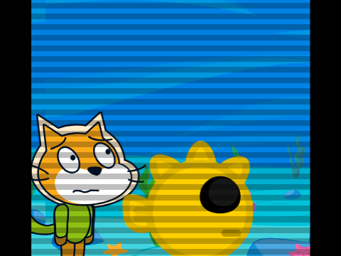 add yourself walking in the woods with scratch cat remix