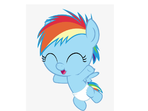 Baby rainbow dash