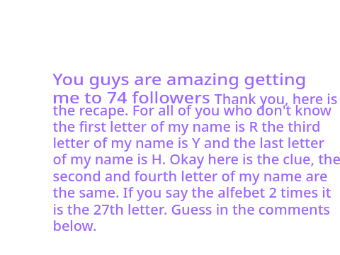 All my followers must read!