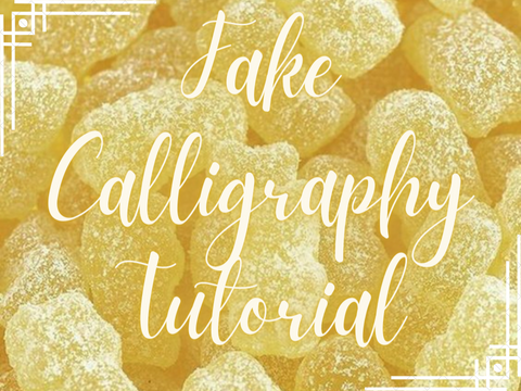 ︵ ✧ . 'Fake' Lettering/Calligraphy Tutorial ⺌