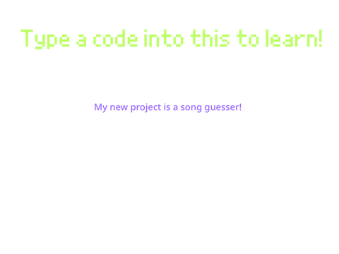 CODE GUESSER!