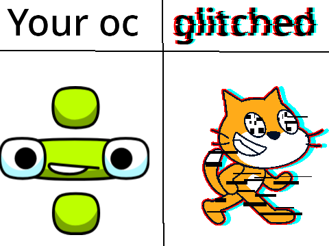 im curious how would i look like glitched