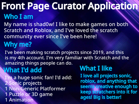 Front Page Curator Application! :)