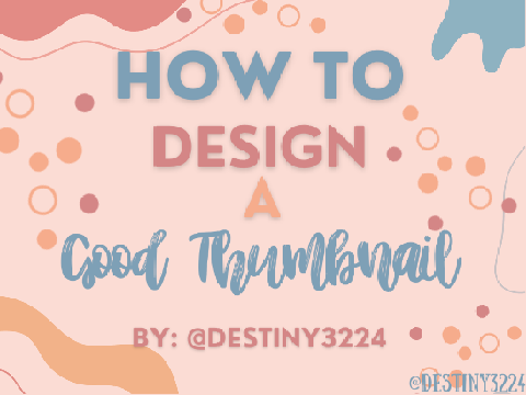How to Design a Good Thumbnail