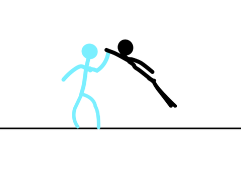 Stick figure test animation.