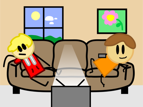 Add Yourself Watching TV remix