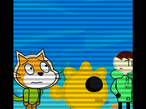 add yourself walking in the woods with scratch cat remix remix