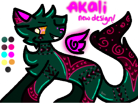 Redesigned Akali (main ref / OC) 