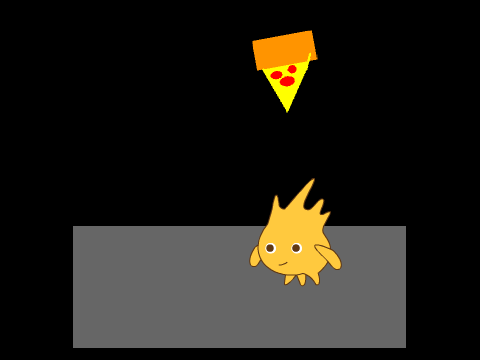 add your self fighting over the pizza   