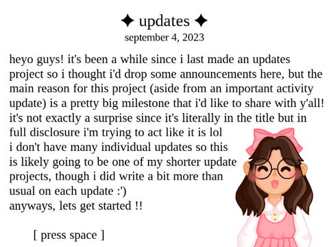 3 years!! (+ 09/04/23 updates)