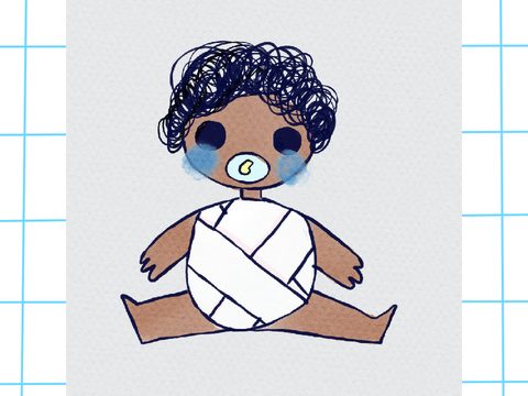 A cute baby