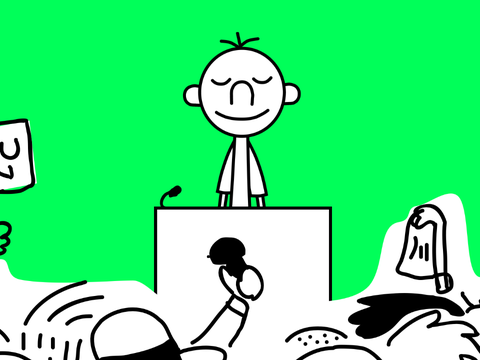 Greg on dat podium 