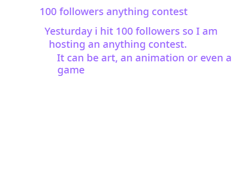 Anything contest