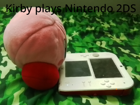 Kirby plays Nintendo 2DS
