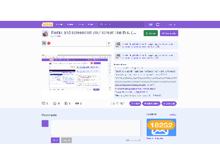 Remix and screenshot your screen like this. (40)