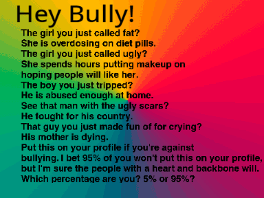 Remix this if you are against bullying! remix remix remix remix remix remix