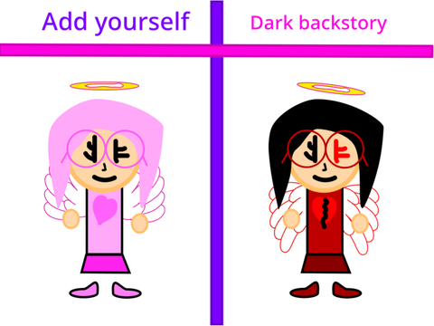 Give me your OC to so I can make a dark backstory.