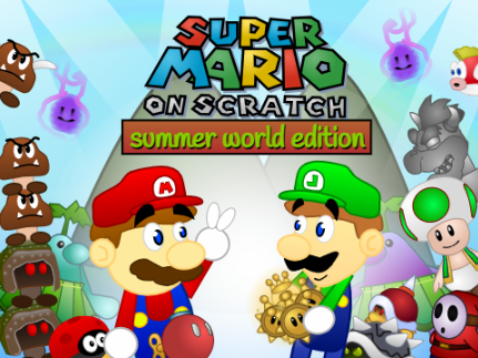 Super Mario on Scratch Summer World Edition!!