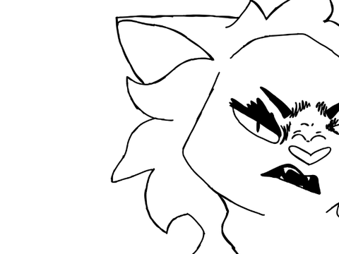 Unneccessarily smooth angry cat
