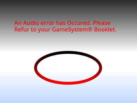 GameSystem Audio Error (Red)