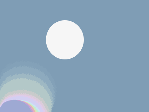 Moving dot with small shadow