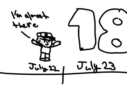 i'm almost there + birthday coming up
