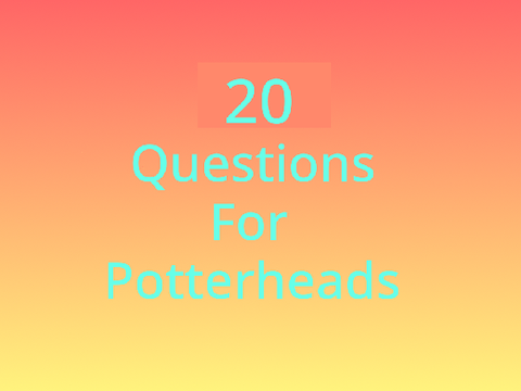 20 Questions For Potterheads! remix